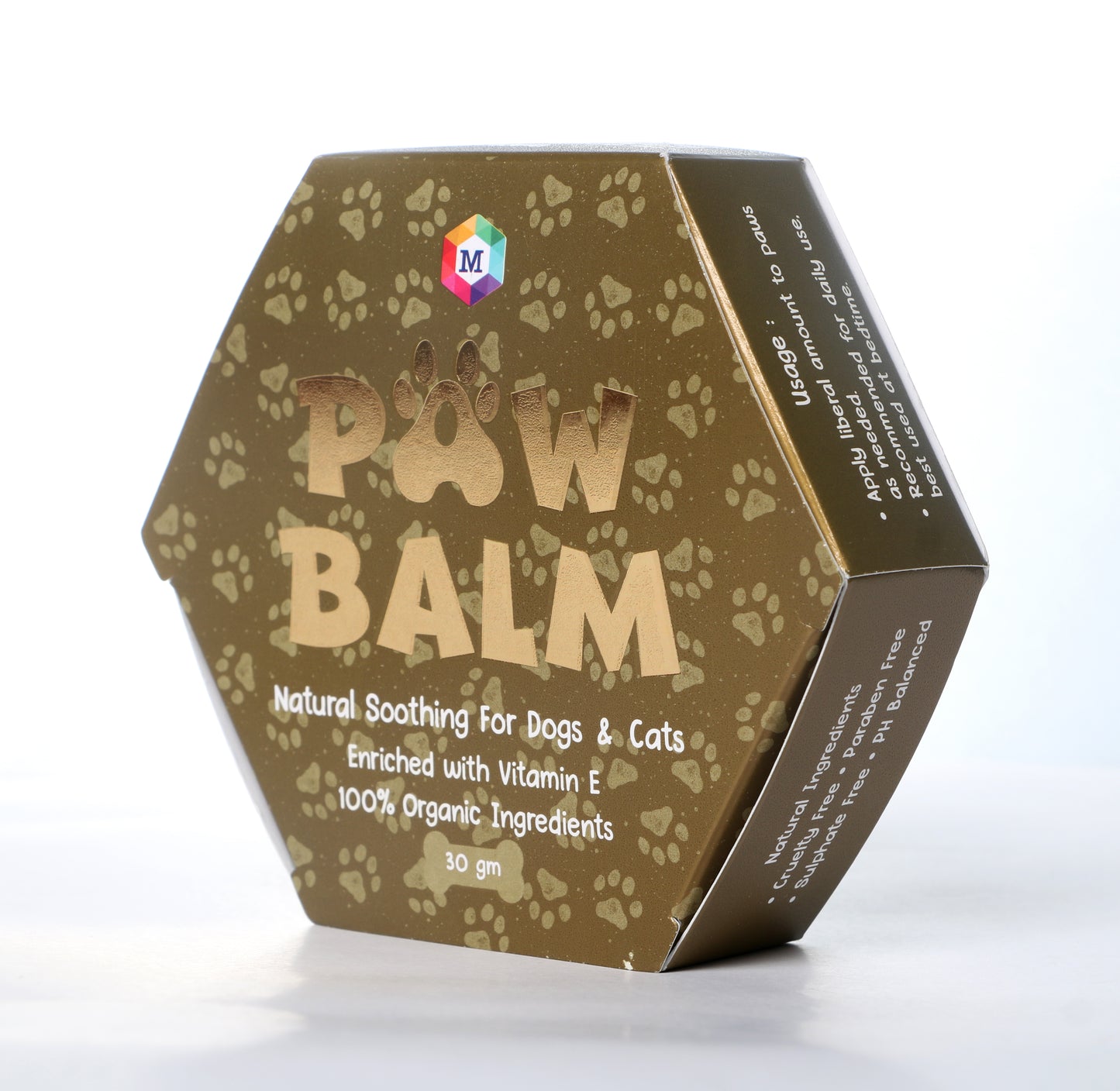Paw Balm for Dogs & Cats with Shea Butter, Cream, Wax, Butter Natural Soothing| 100% Natural |Heals & Repairs Paws - 30 gram (Pack of 2)