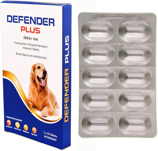 Defender Plus Dewormer Tablets for Dogs
